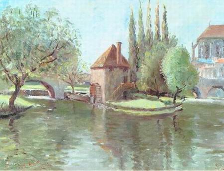 French Countryside oil painting